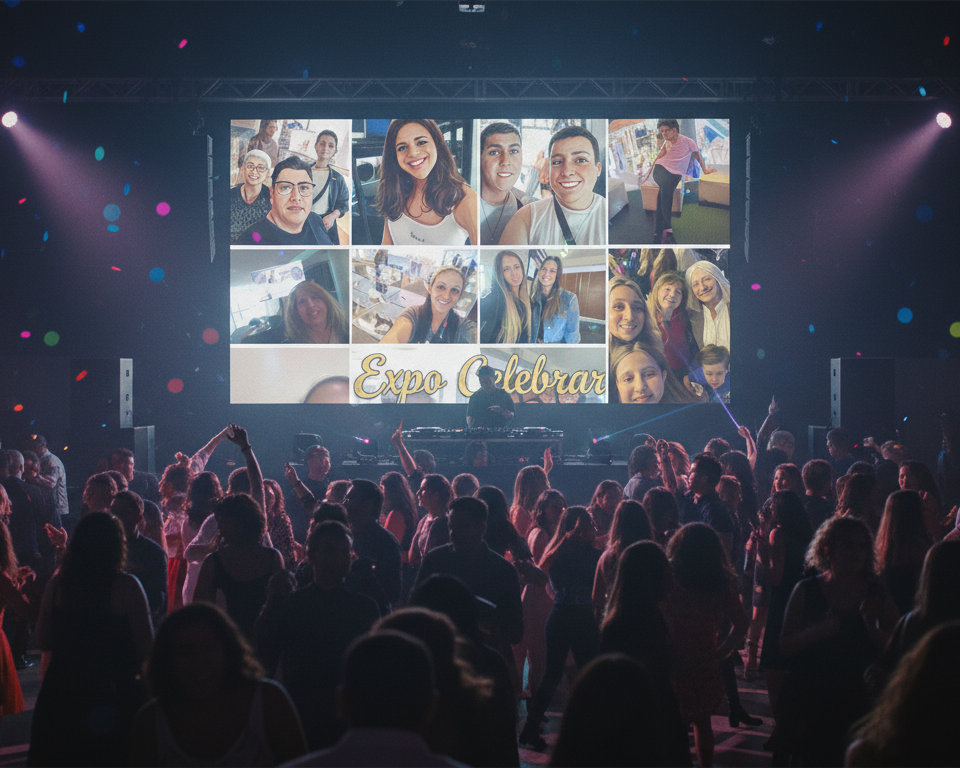 Muro de fotos en tiempo real